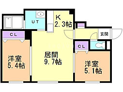 間取図画像 2LDK