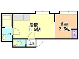 フラットＪ学園前III 2階