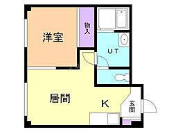 間取図画像 1LDK