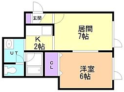間取図画像 1LDK