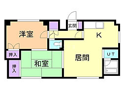 間取図画像 2LDK