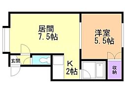 間取図画像 1LDK