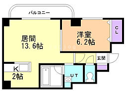 間取図画像 1LDK