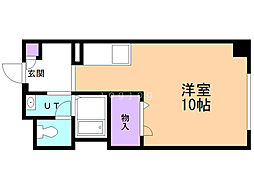 シャーメゾンリブレ美園 ワンルームの間取図画像