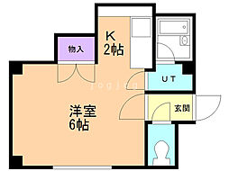 ソシアルビレッヂ ワンルームの間取図画像