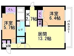 物件の間取り