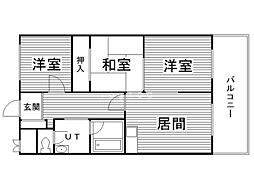 カーサアシュウ 3LDKの間取図画像