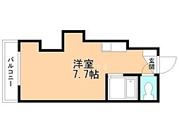 ホワイトヒルハウス 1Kの間取図画像