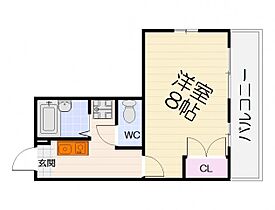 ハイツファニー  ｜ 大阪府和泉市肥子町2丁目（賃貸マンション1K・2階・24.84㎡） その2