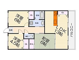 大阪府堺市西区上野芝町3丁（賃貸マンション3LDK・8階・68.75㎡） その2