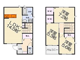 大阪府堺市西区神野町1丁（賃貸タウンハウス3LDK・1階・87.00㎡） その2