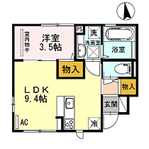 大阪府堺市西区浜寺公園町3丁（賃貸アパート1LDK・1階・33.28㎡） その2