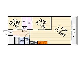 大阪府堺市西区鳳中町10丁（賃貸マンション2LDK・1階・60.90㎡） その2