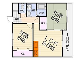 エクシード鳳 305 ｜ 大阪府堺市西区鳳西町3丁（賃貸マンション2LDK・3階・50.00㎡） その2