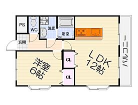 大阪府泉大津市本町6-1（賃貸マンション1LDK・4階・45.00㎡） その2