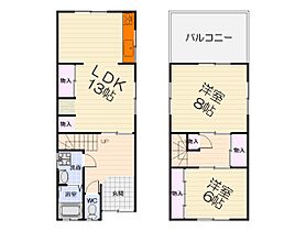 大阪府堺市西区浜寺石津町東3丁（賃貸一戸建2LDK・1階・80.03㎡） その2