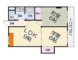 大阪府堺市西区浜寺石津町中2丁（賃貸マンション2LDK・2階・45.60㎡） その2