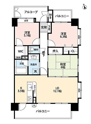 間取り J‘ｓＭＡＮＳＩＯＮ　新宮ステーション 7階/-