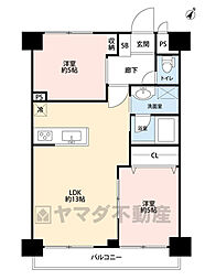 グランピア箱崎 2LDKの間取図画像