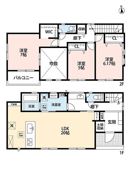 間取りを拡大表示
