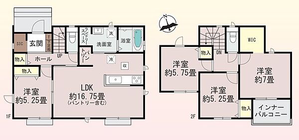 間取りを拡大表示