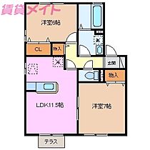 三重県四日市市波木町（賃貸アパート2LDK・1階・57.93㎡） その2