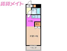 三重県四日市市下海老町（賃貸マンション1K・2階・19.50㎡） その2