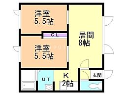 ノースパレスV 2階