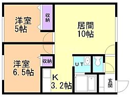 間取図画像 2LDK
