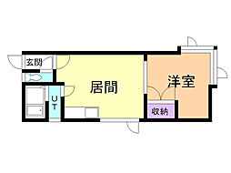 アーバンハイツ 1LDKの間取図画像