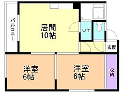 間取図画像 2LDK
