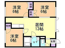 プレース北都 2階/G