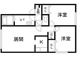 セジュール若草 1階