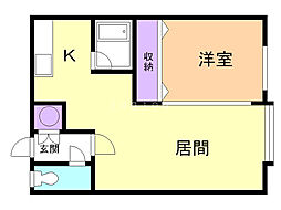 間取図画像 1LDK