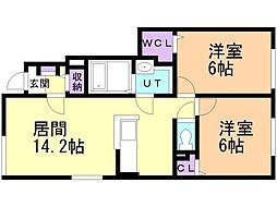 間取図画像 2LDK