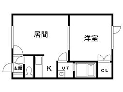 間取図画像 1LDK