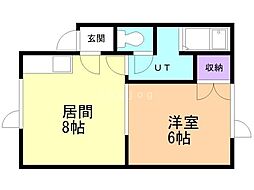 間取図画像 1DK