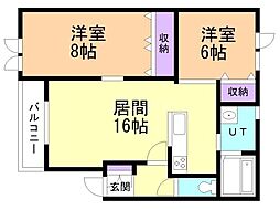 間取図画像 2LDK