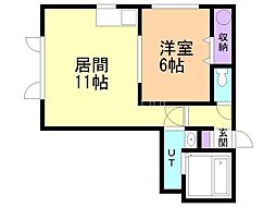 '07レジェンド 1LDKの間取図画像