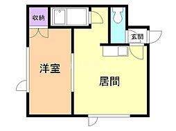 間取図画像 1DK