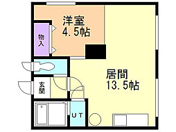 ドミール晴 1LDKの間取図画像