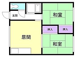間取図画像 2DK