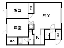 間取図画像 2LDK