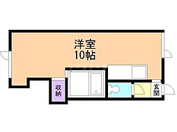 SAKURA.AOM ワンルームの間取図画像