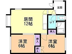 間取図画像 2LDK