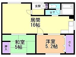 間取図画像 2LDK