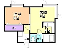 間取図画像 1LDK