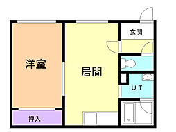 ハーバーシティ浦見No.7 1LDKの間取図画像