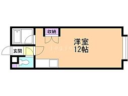 ベスパ芦野パート2 ワンルームの間取図画像