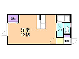 ハイツまほろ ワンルームの間取図画像